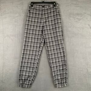 Plaid Jogger Pants Medium Dark Academia Indie Sleaze Grunge Forever 21